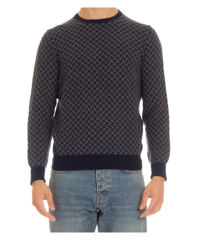 pull-en-cachemire-bleu-motif-biscuit