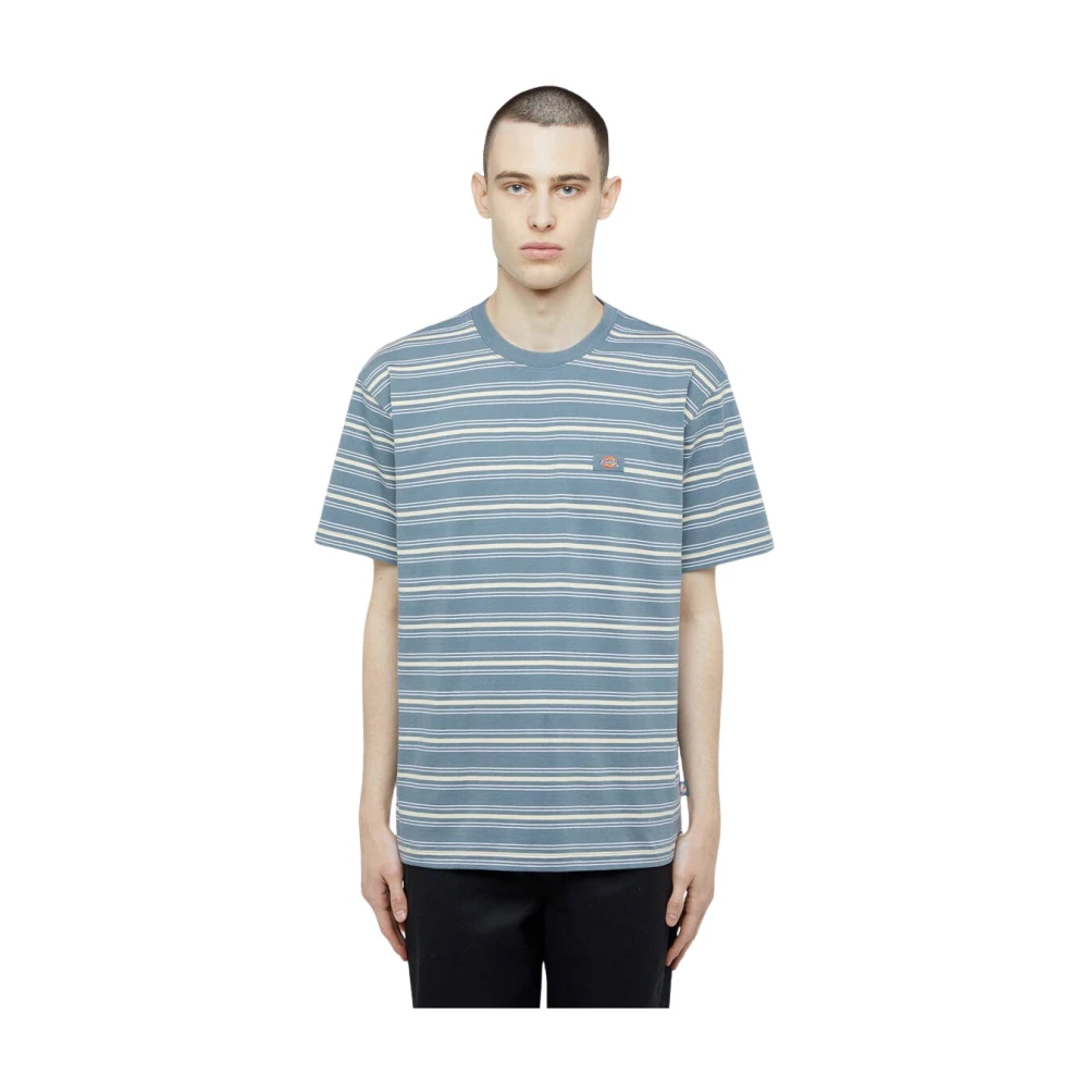 Dickies Gestreept T-shirt korte mouw Stormachtig weer Blue Heren