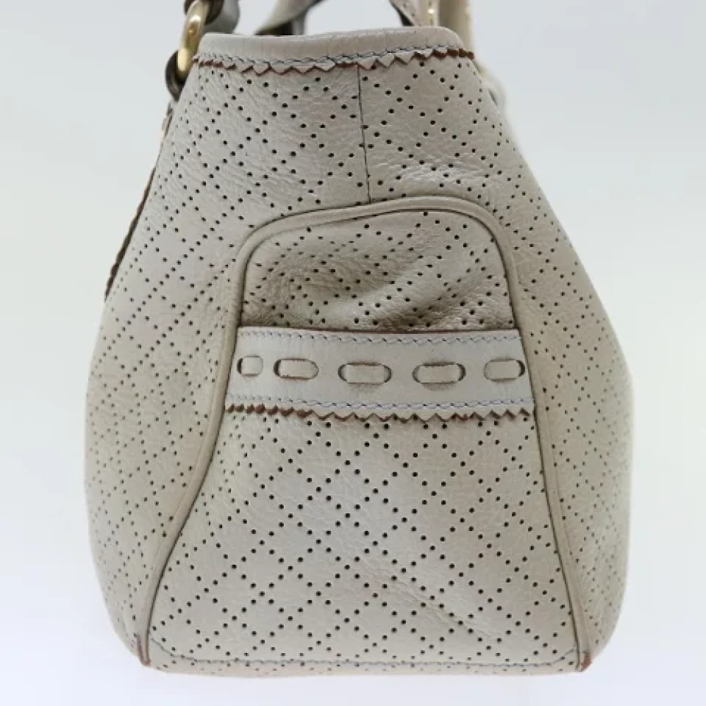 Celine Vintage Pre-owned Leather handbags Gray Dames