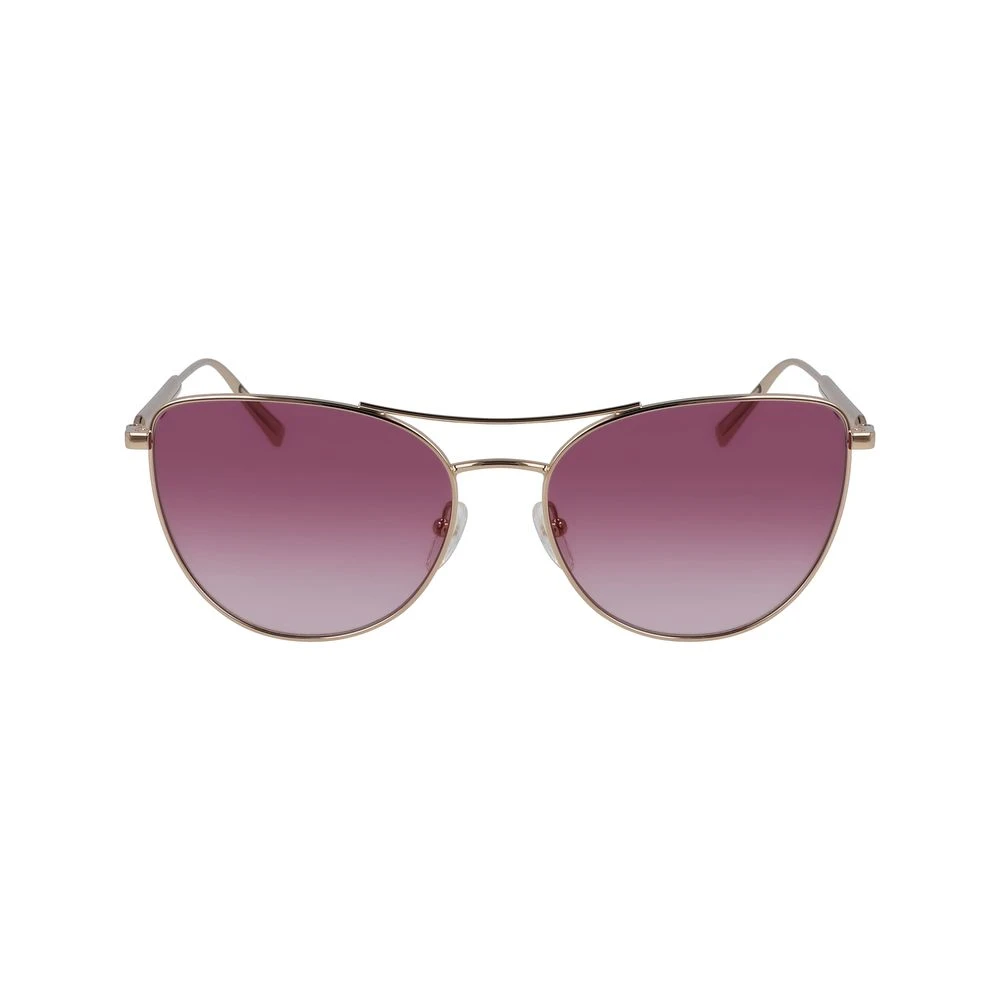 Longchamp Women's Gold Rose Metal Sunglasses