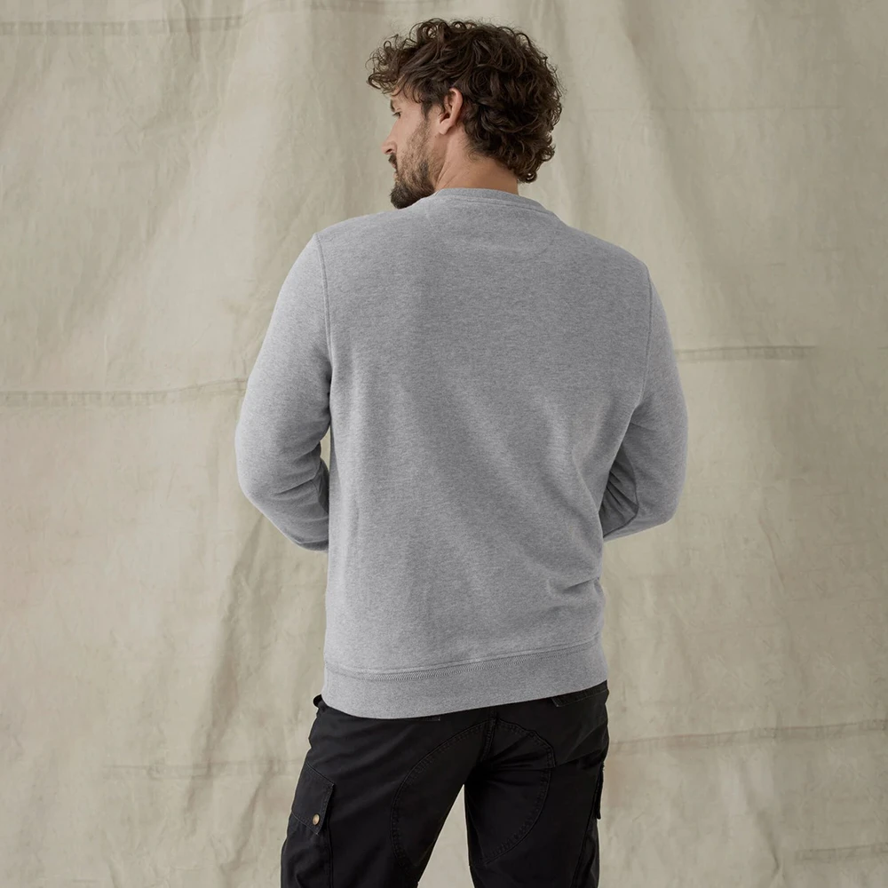Belstaff Klassieke Katoenen Sweatshirt met V Steek Detail Gray Heren