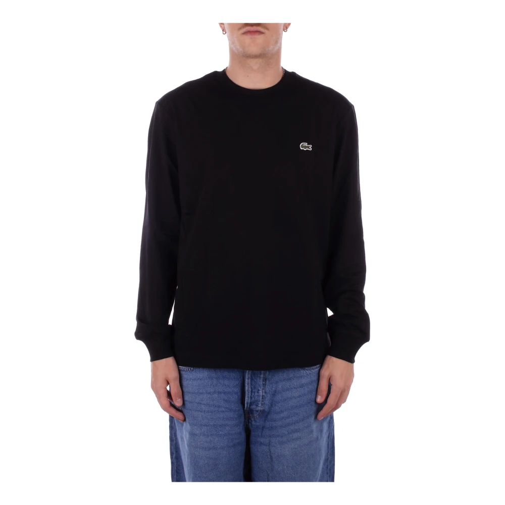 Lacoste Zwart Logo Voorkant T-shirt Polo Black Heren