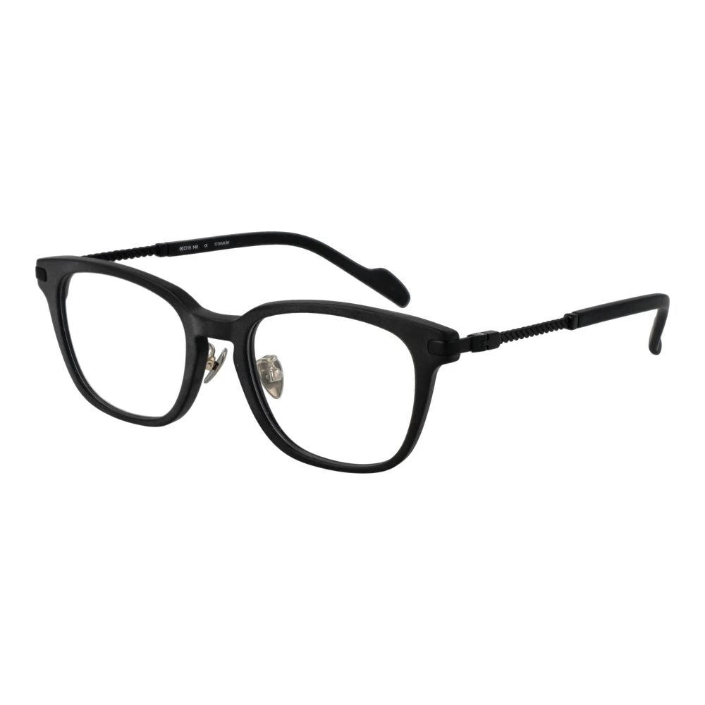 Yohji Yamamoto Unisex Black Square Metal Frame - Glasses - One Size - Accessories