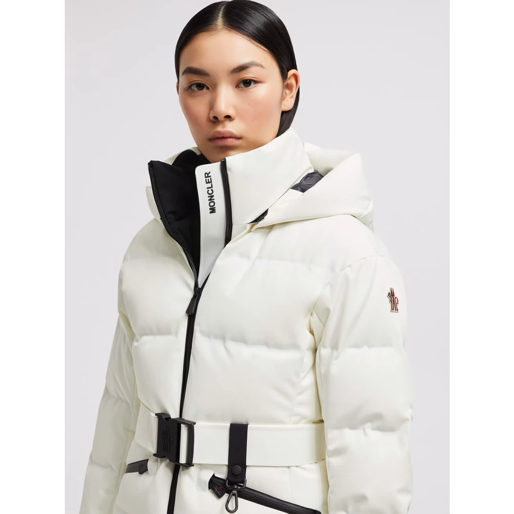 Moncler Witte Ski Jas met Technische Kenmerken White Dames