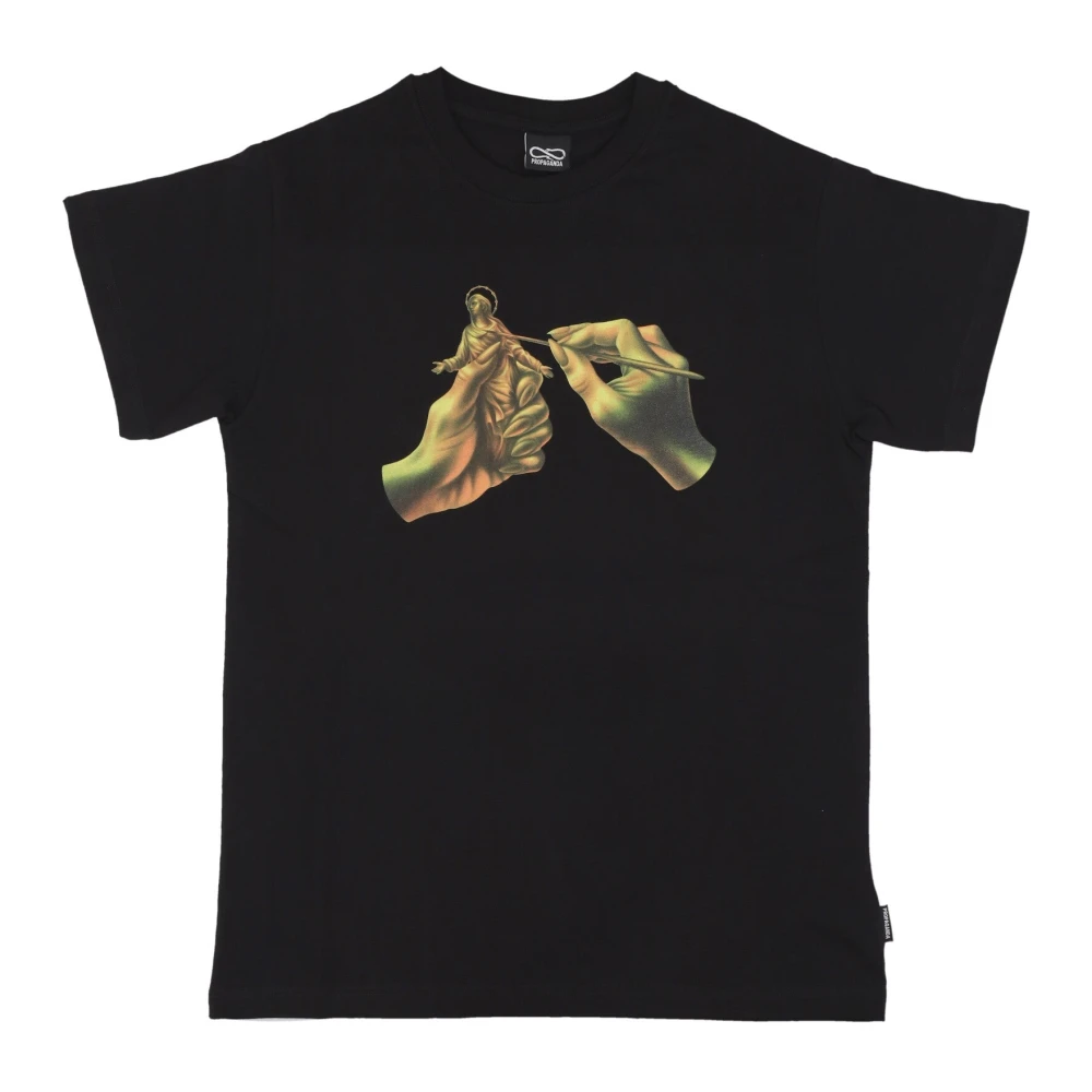 Propaganda Heren Tee Zwart Logo Print Black Heren
