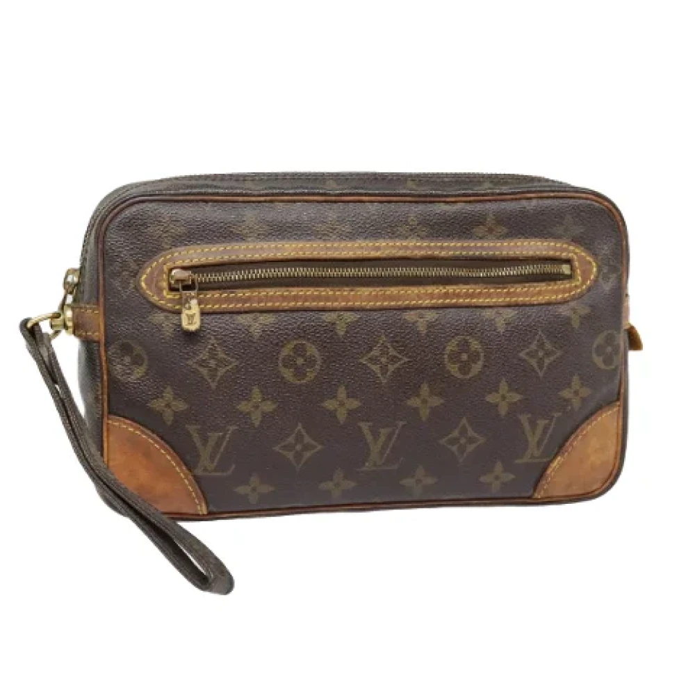 Louis Vuitton Vintage Pre-owned Canvas clutches Brown Dames