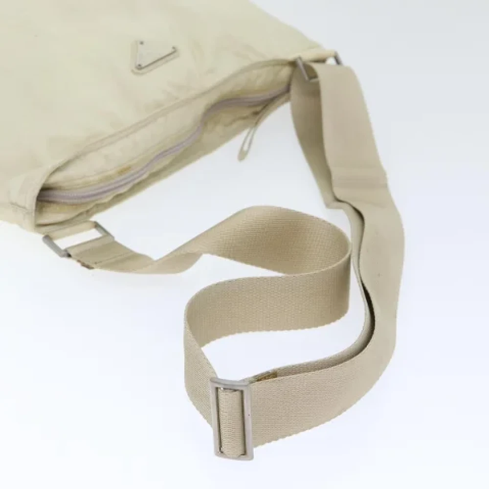 Prada Vintage Pre-owned Fabric prada-bags Beige Dames