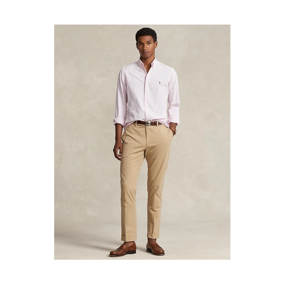 Ralph Lauren Casual Overhemd Pink Heren