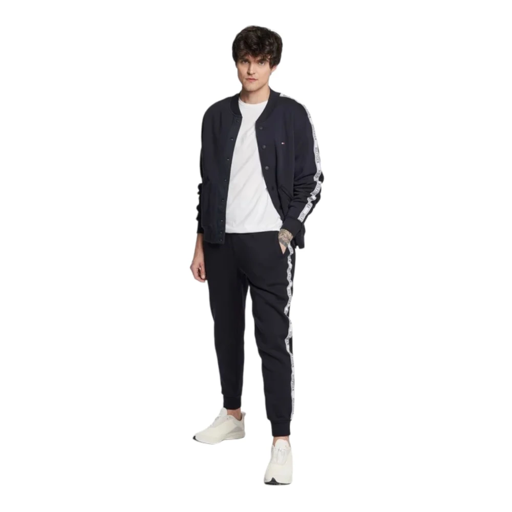 Tommy Hilfiger Heren Prep Tape Katoenen Trainingsbroek Blue Heren