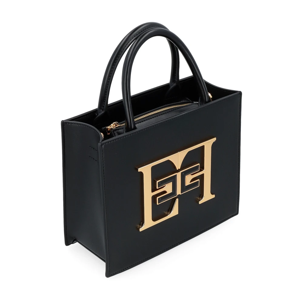 Elisabetta Franchi Zwarte Tas EF Black Dames