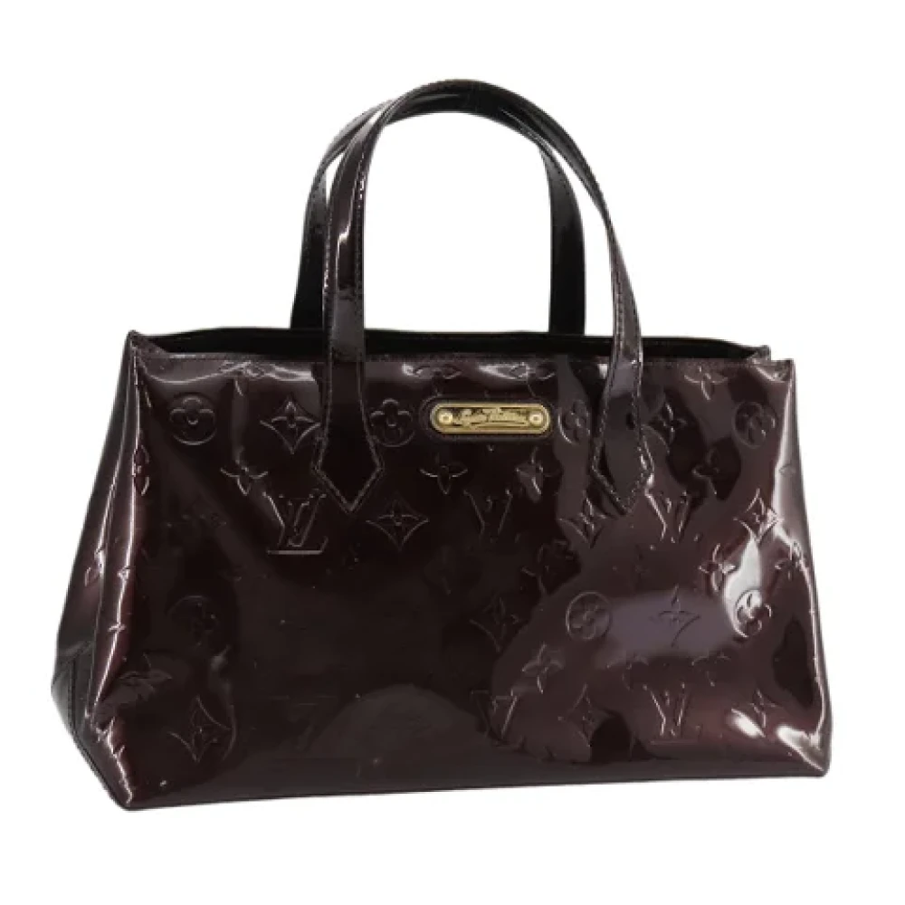 Louis Vuitton Vintage Pre-owned Leather handbags Purple Dames
