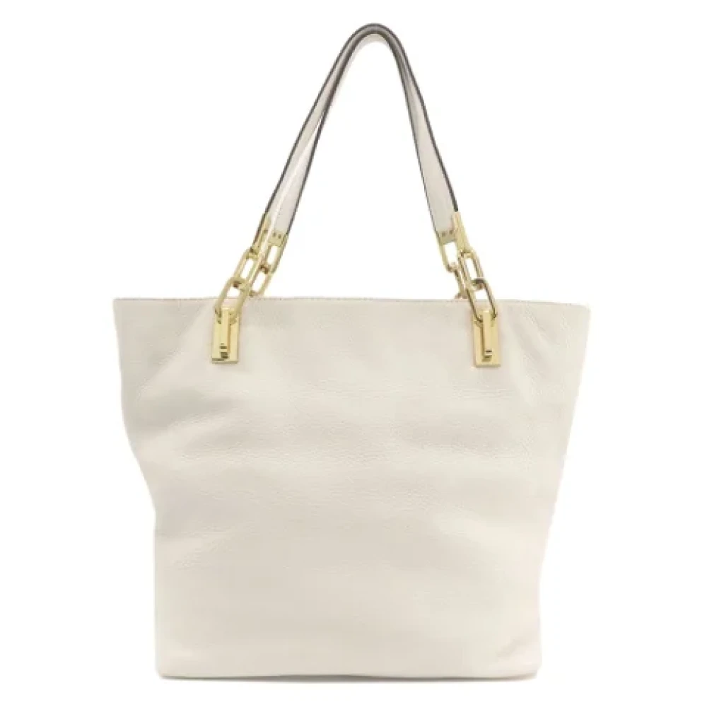 Michael Kors Pre-owned Leather shoulder-bags White Dames