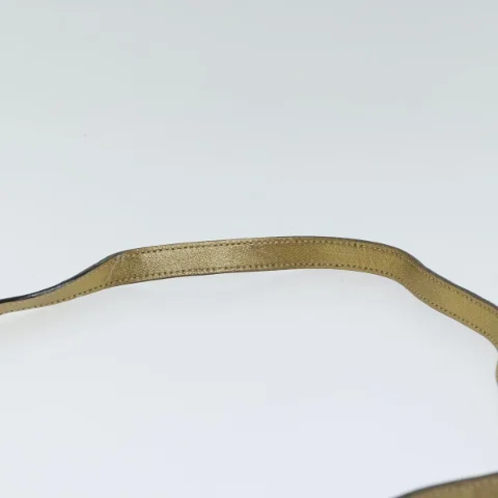 Salvatore Ferragamo Pre-owned Leather shoulder-bags Yellow Dames