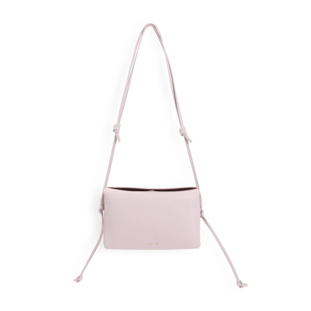 Celine Women's Pink Shoulder Bags, One Size, Trio Flap