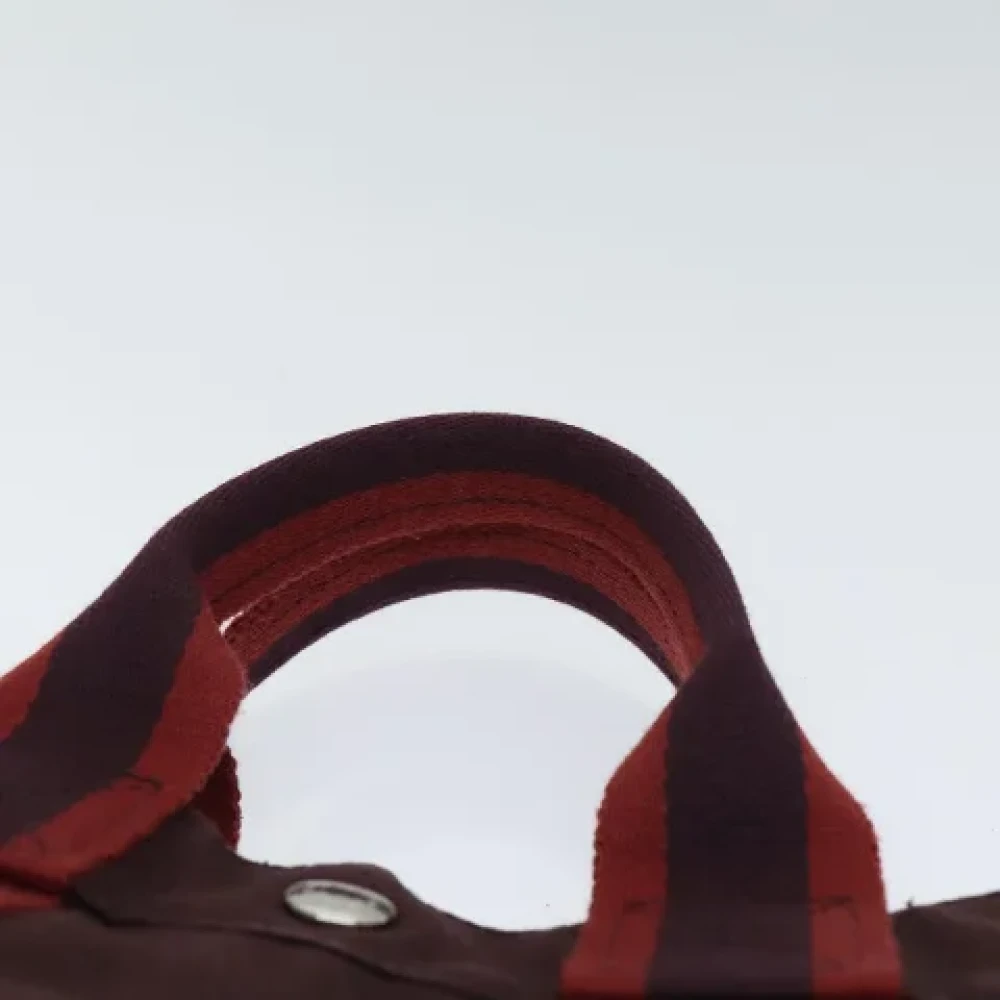 Hermès Vintage Pre-owned Canvas totes Red Dames