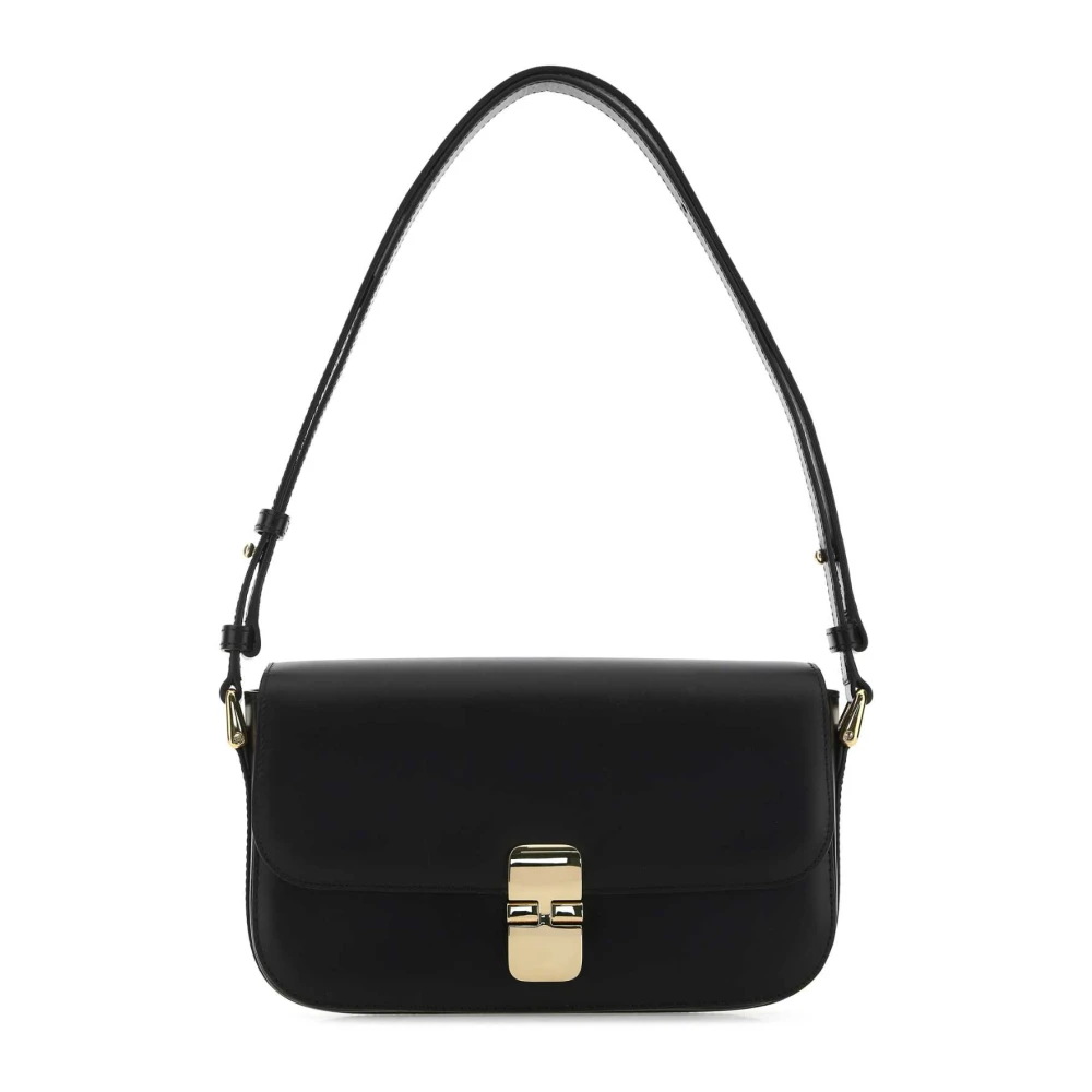 A.p.c. Women's Black Shoulder Bags, One Size, Grace Shoulder Bag