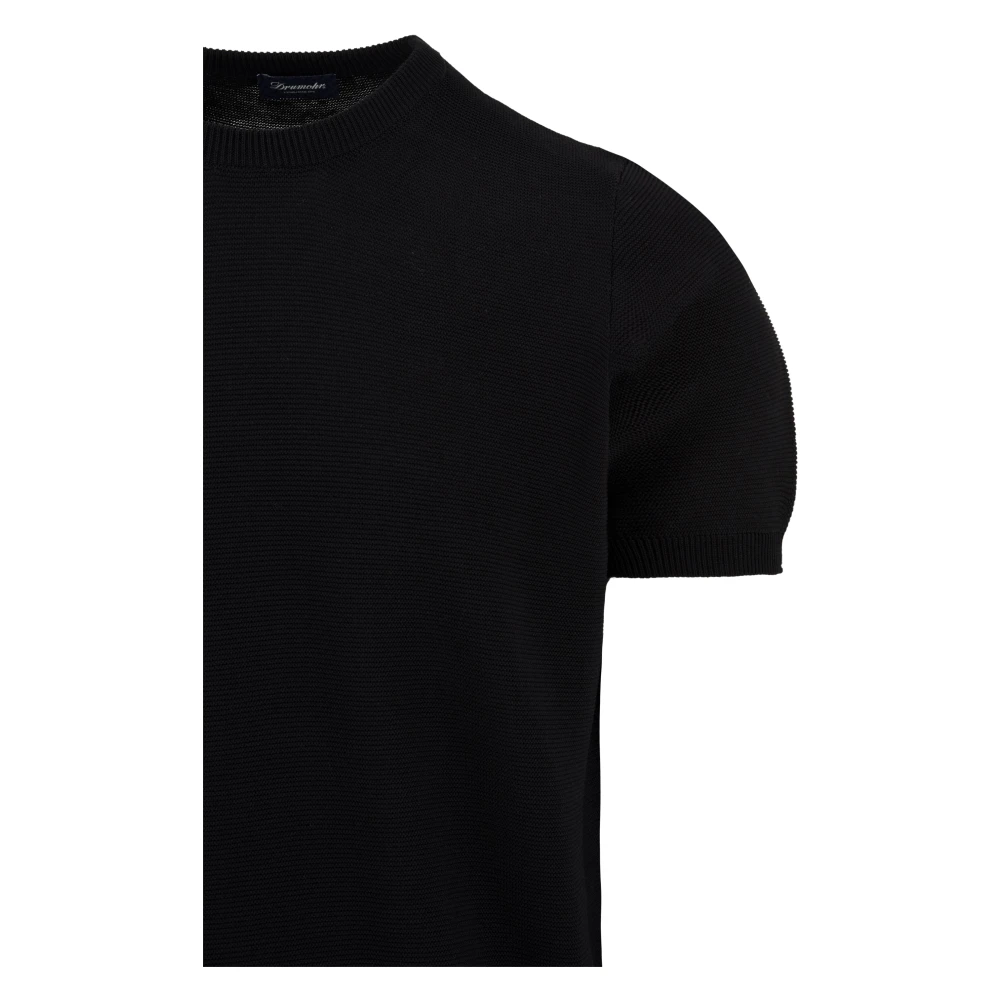 Drumohr T-Shirts Black Heren