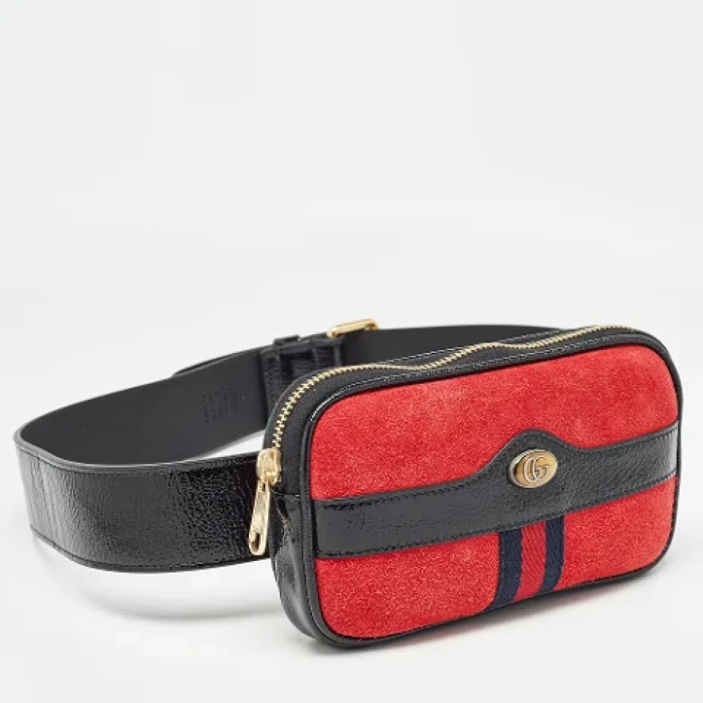 Gucci Vintage Pre-owned Leather gucci-bags Red Dames