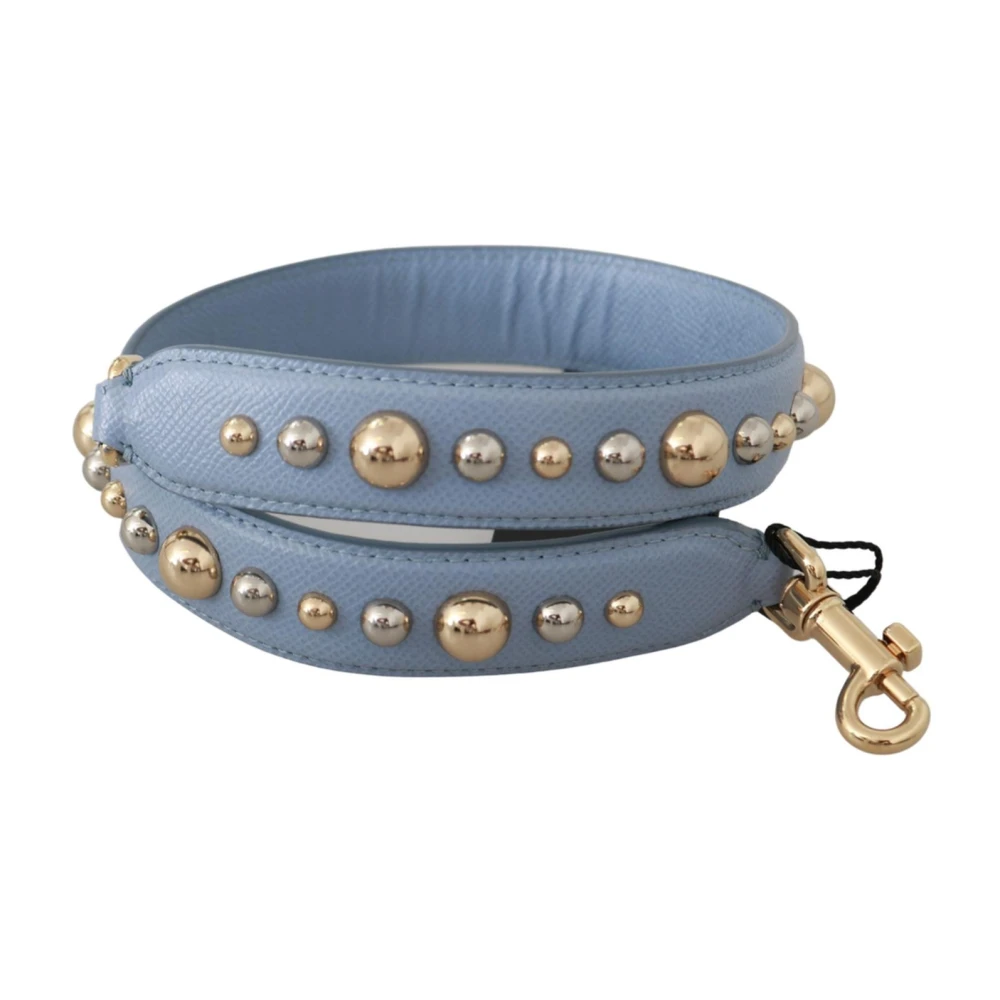 Dolce & Gabbana Women's Blue Bag Accessories, One Size, Leather Shoulder Strap Handbag