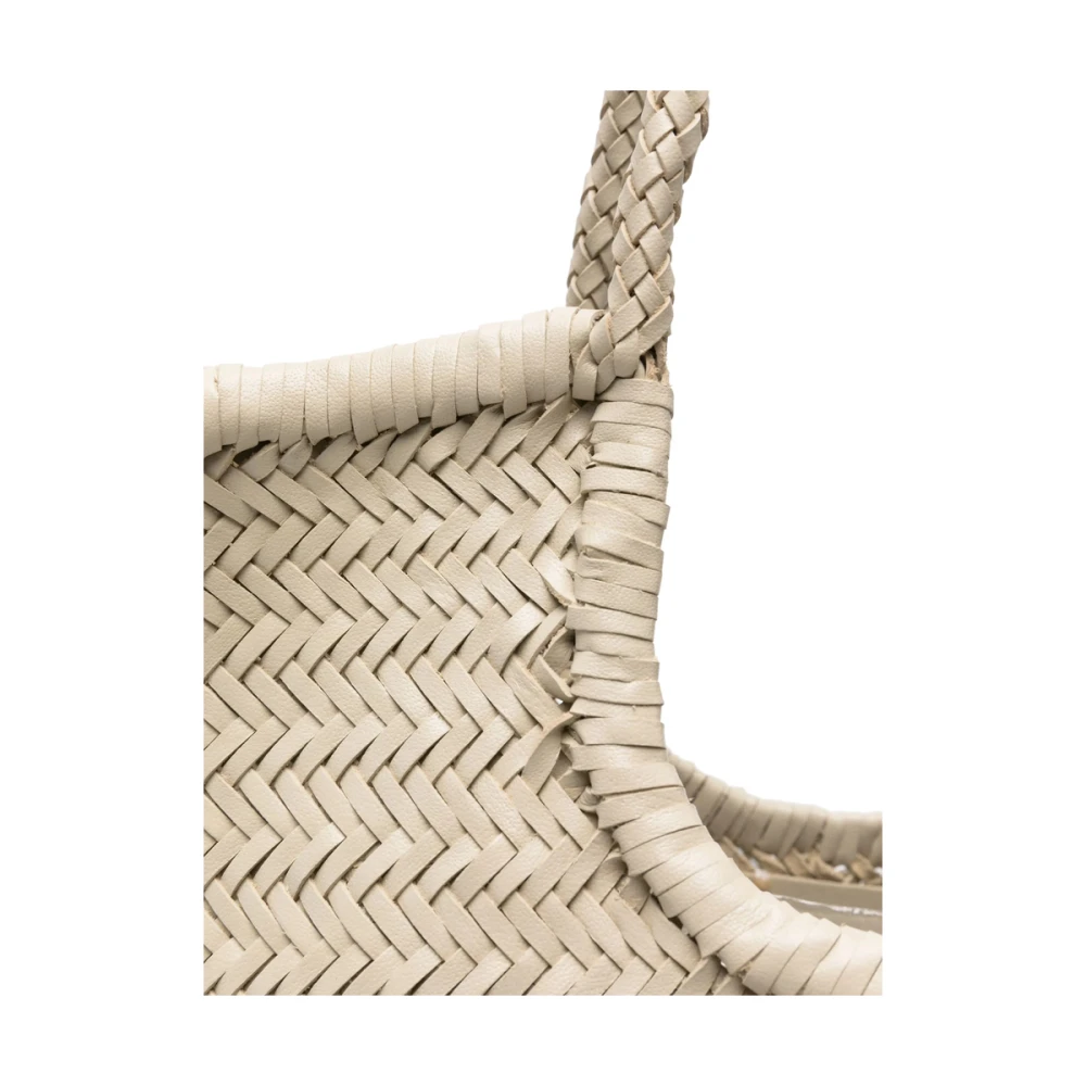 Dragon Diffusion Gevlochten Schoudertas met Logopatch White Dames
