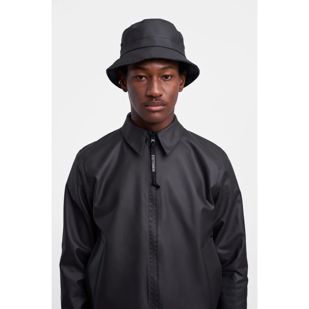 Stutterheim Lichtgewicht Waterdicht Overshirt Black Heren