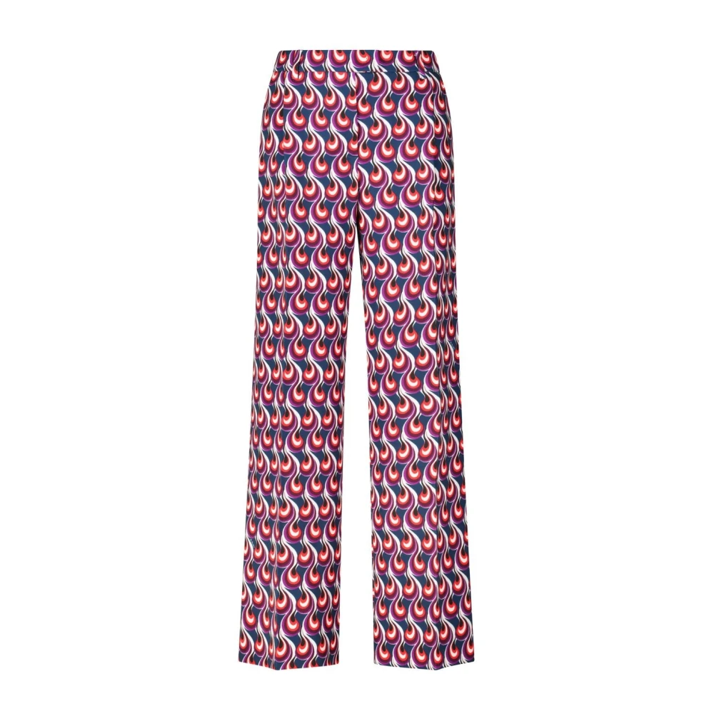 La DoubleJ Wijde broek met Swirly patroon Multicolor Dames