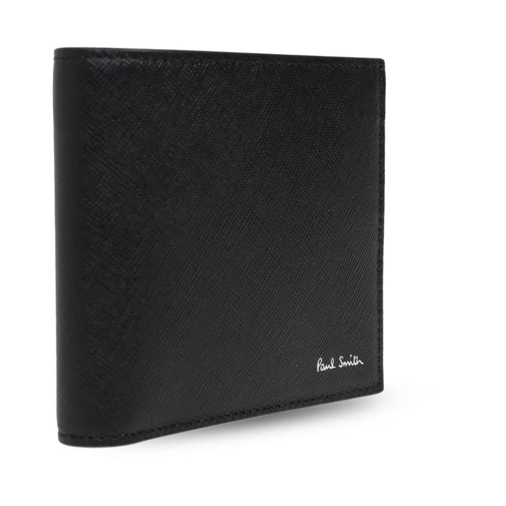 Paul Smith Portemonnee met logo Black Heren