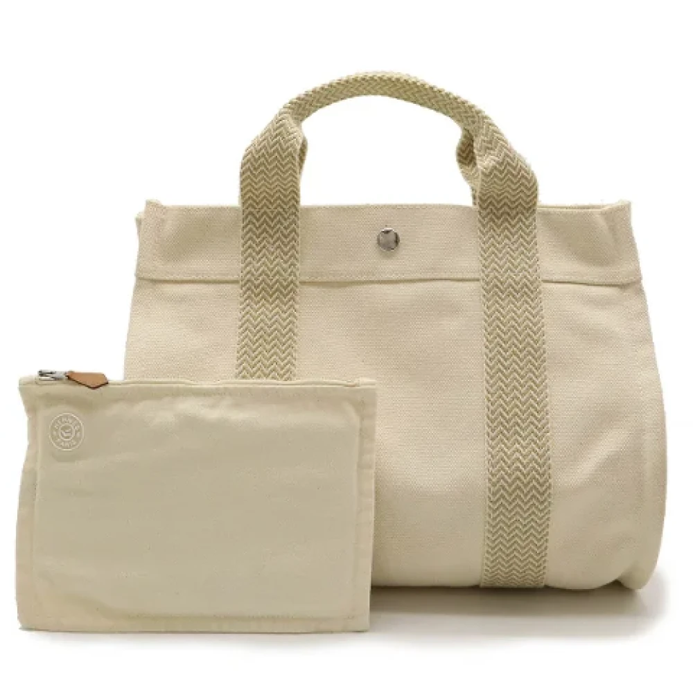 Hermès Vintage Pre-owned Canvas totes Beige Dames