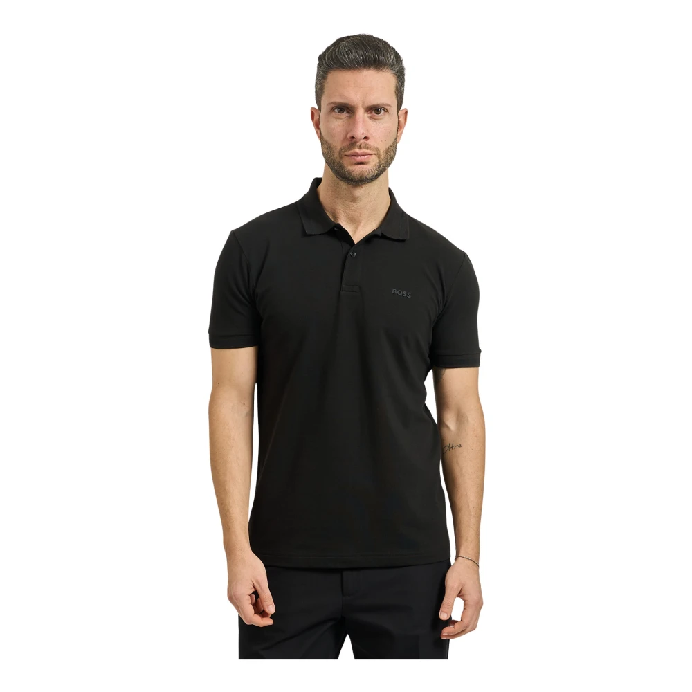 Hugo Men's Black Boss T-Shirts And Polos - Polo Shirts - 2XL - Tops