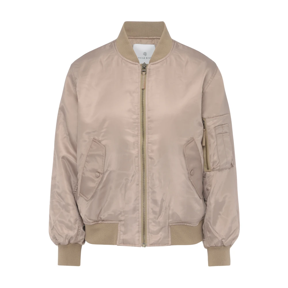 Anine Bing Leon Bomber Sepia Jas Brown Dames