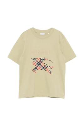 Embroidered Logo Horseferry Print T-Shirt