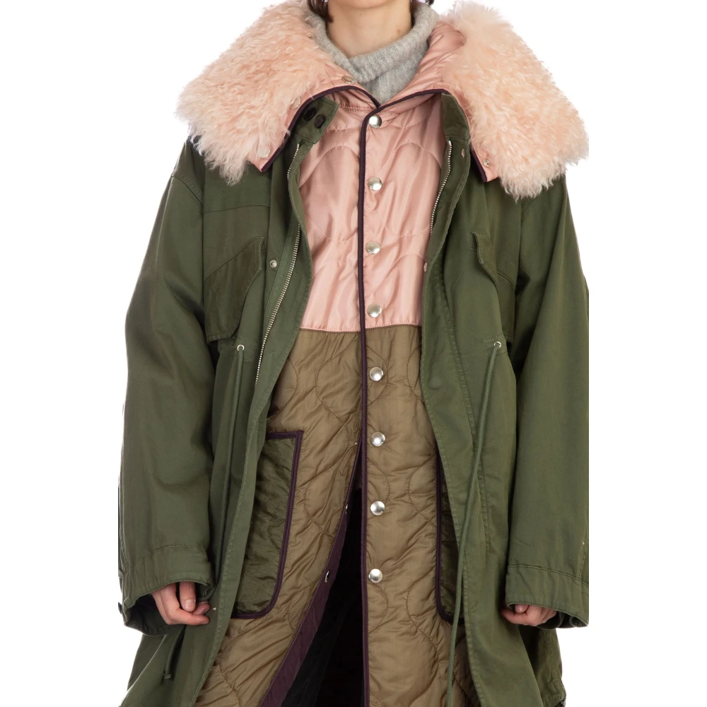 Seafarer Gelaagde Parka met Harding Stijl Green Dames