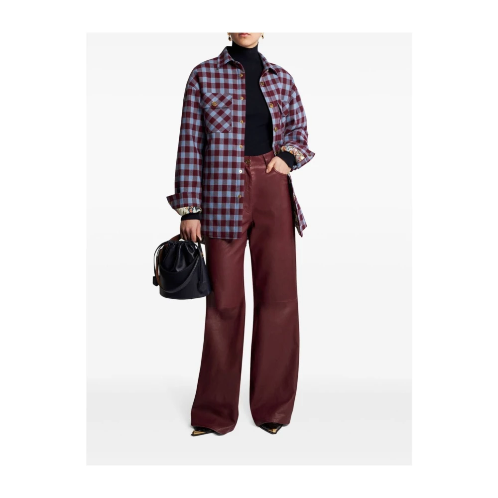 ETRO Blauwe Gebreide Trui Blue Dames