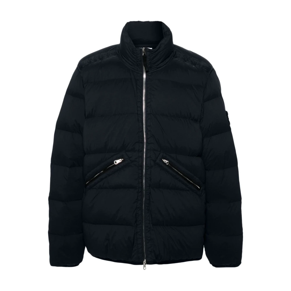 Stone Island Stijlvolle Winterjas Blue Heren
