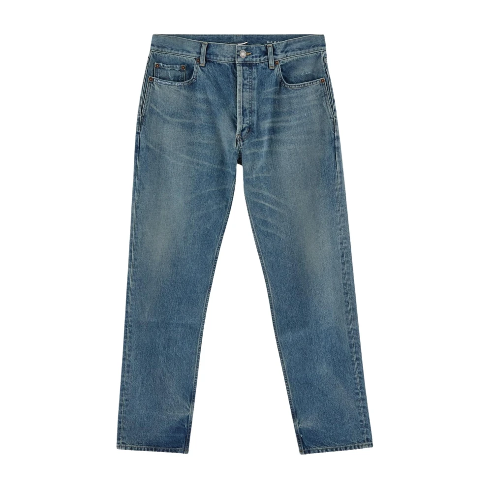Saint Laurent Straight Leg Denim Jeans Blue Heren