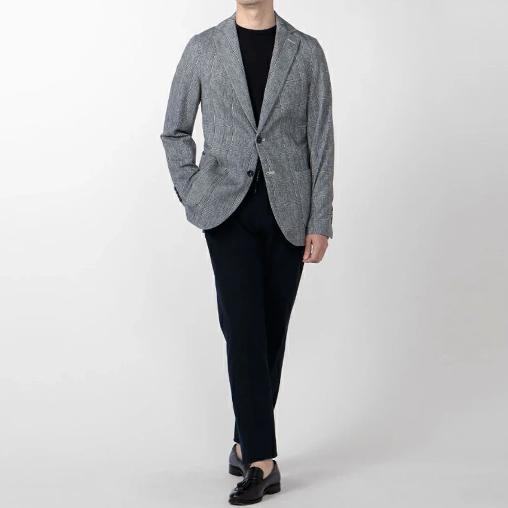 Circolo 1901 Prince of Wales Check Blazer Gray Heren