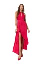 robe-longue-fuchsia-avec-col-rond