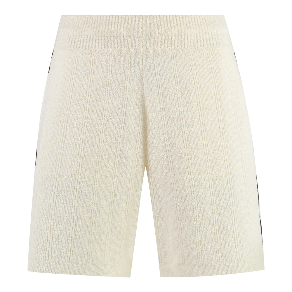 Golden Goose Gebreide shorts met zakken en elastaan Beige Dames