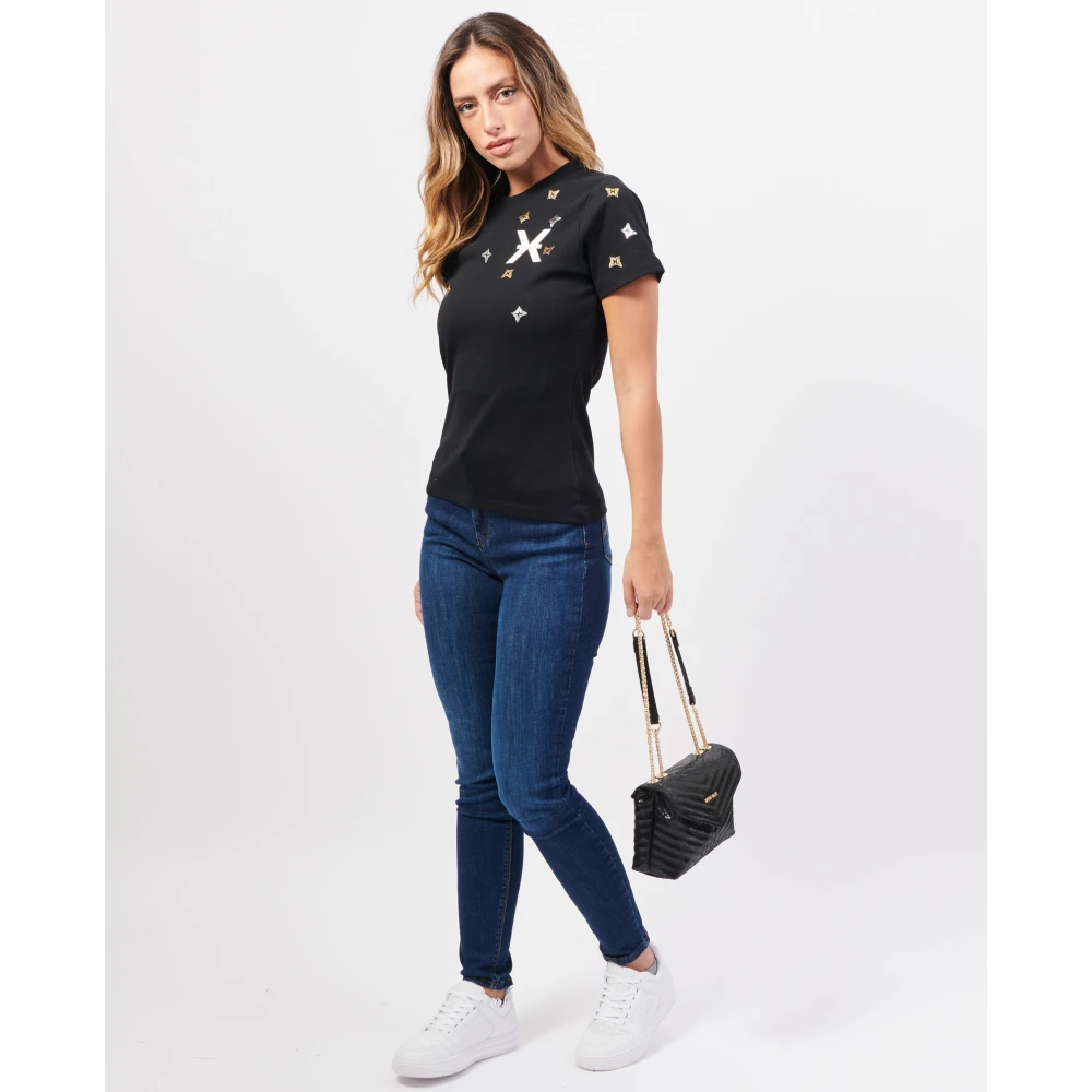 Richmond Zwarte T-shirt en Polo Collectie Black Dames
