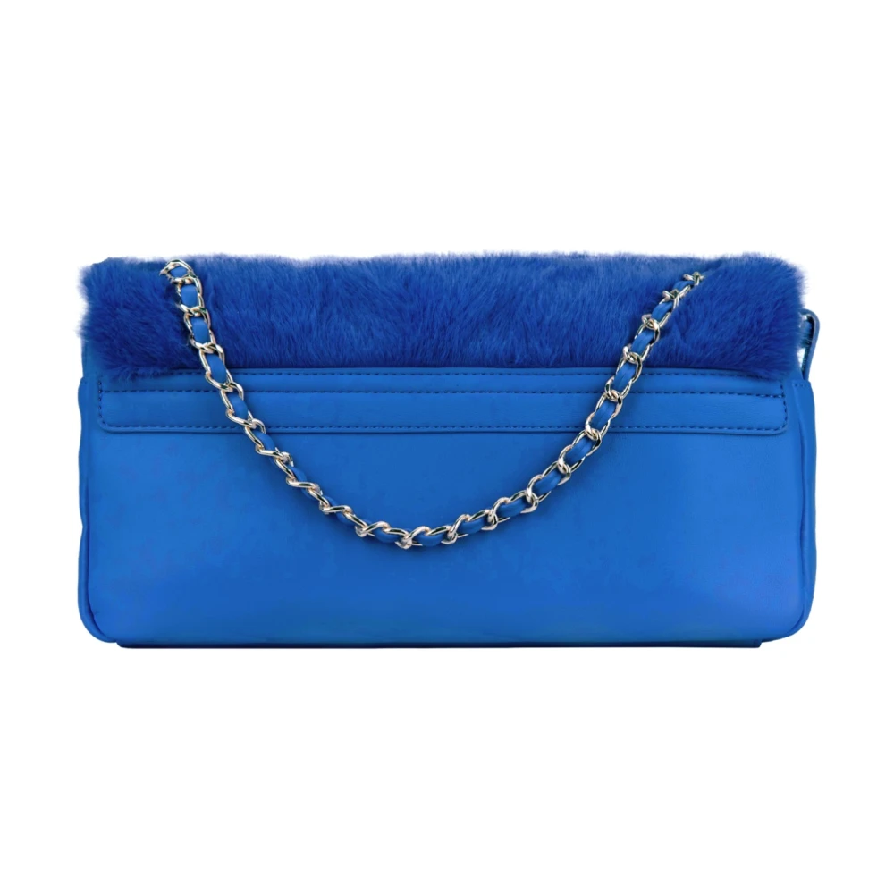 Tosca Blu Dames Schoudertas met Drukknoopsluiting Blue Dames