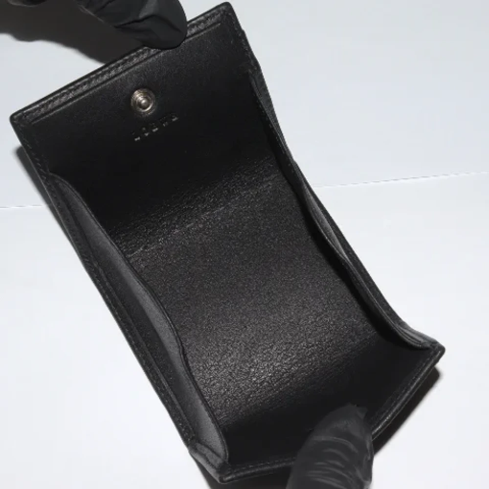 Loewe Pre-owned Leather wallets Black Dames
