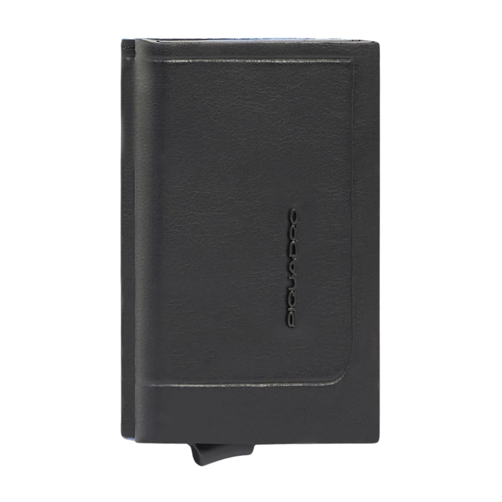Piquadro Homme Noir Accessoires, Taille: One Size Portefeuille Pop-Up Avec Poche À Monnaie