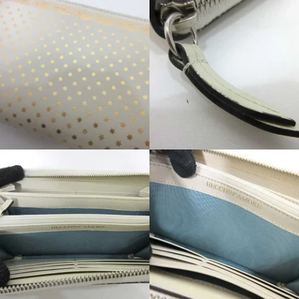 Gucci Vintage Pre-owned Leather wallets Gray Dames