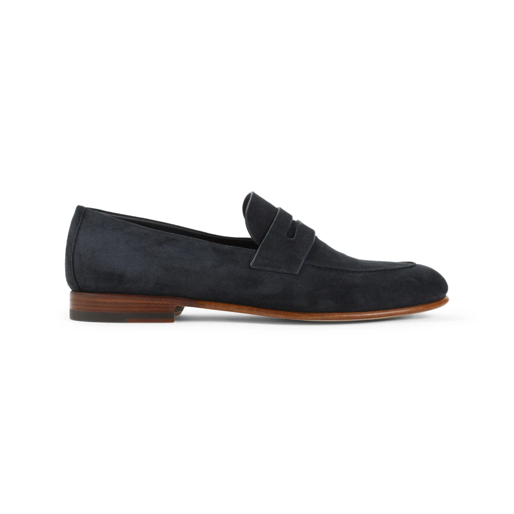 Giorgio Armani Men's Blue Loafer Shoes For