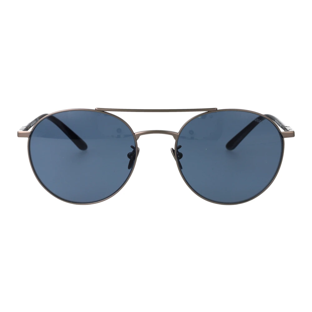 Giorgio Armani Men's Blue Man Ar6156 337819 Sunglasses Steel Grey Round Normal - Image 4