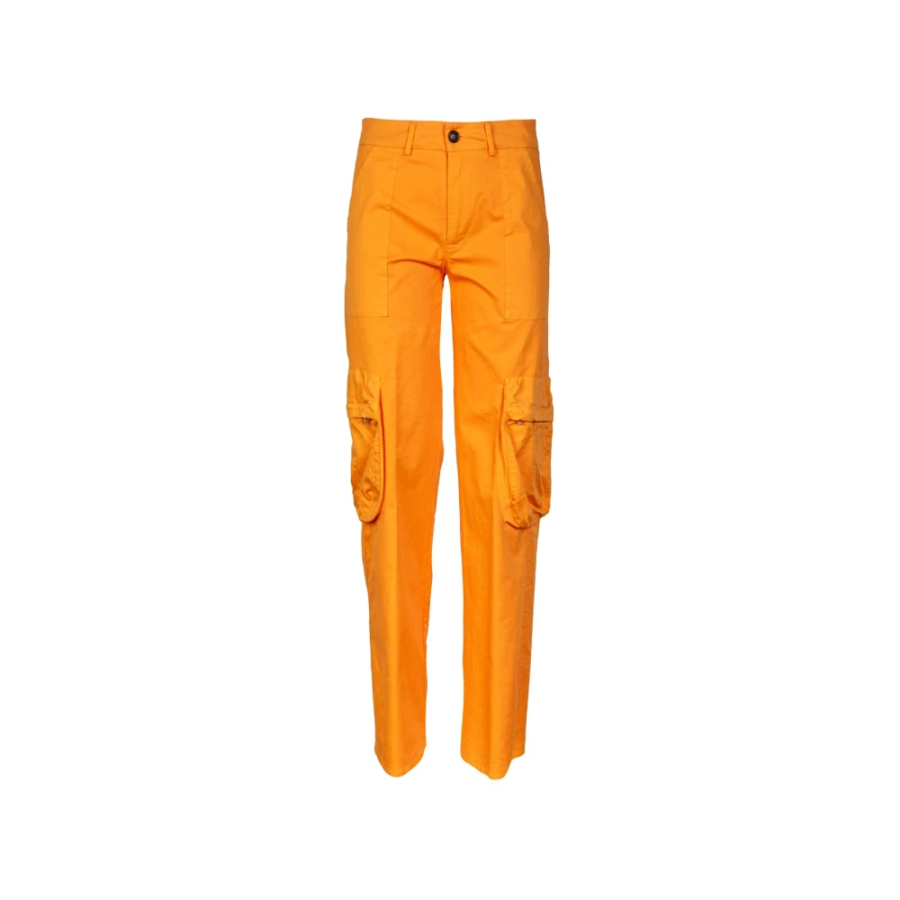Mauro Grifoni Tapered Trousers Orange Dames