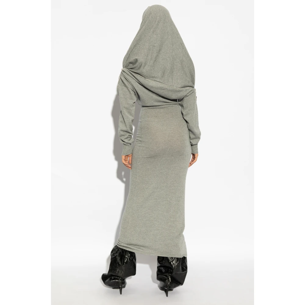 Y Project Wollen jurk Gray Dames