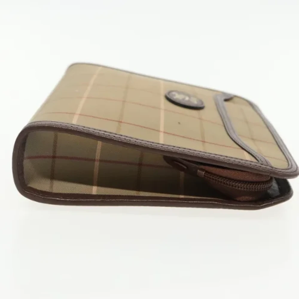 Burberry Vintage Pre-owned Canvas clutches Brown Dames