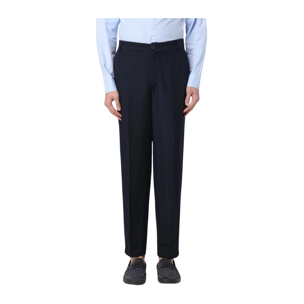 Armani Exchange Men's Blue Suit Trousers,, Straight Leg Trousers Stylish Comfort W29