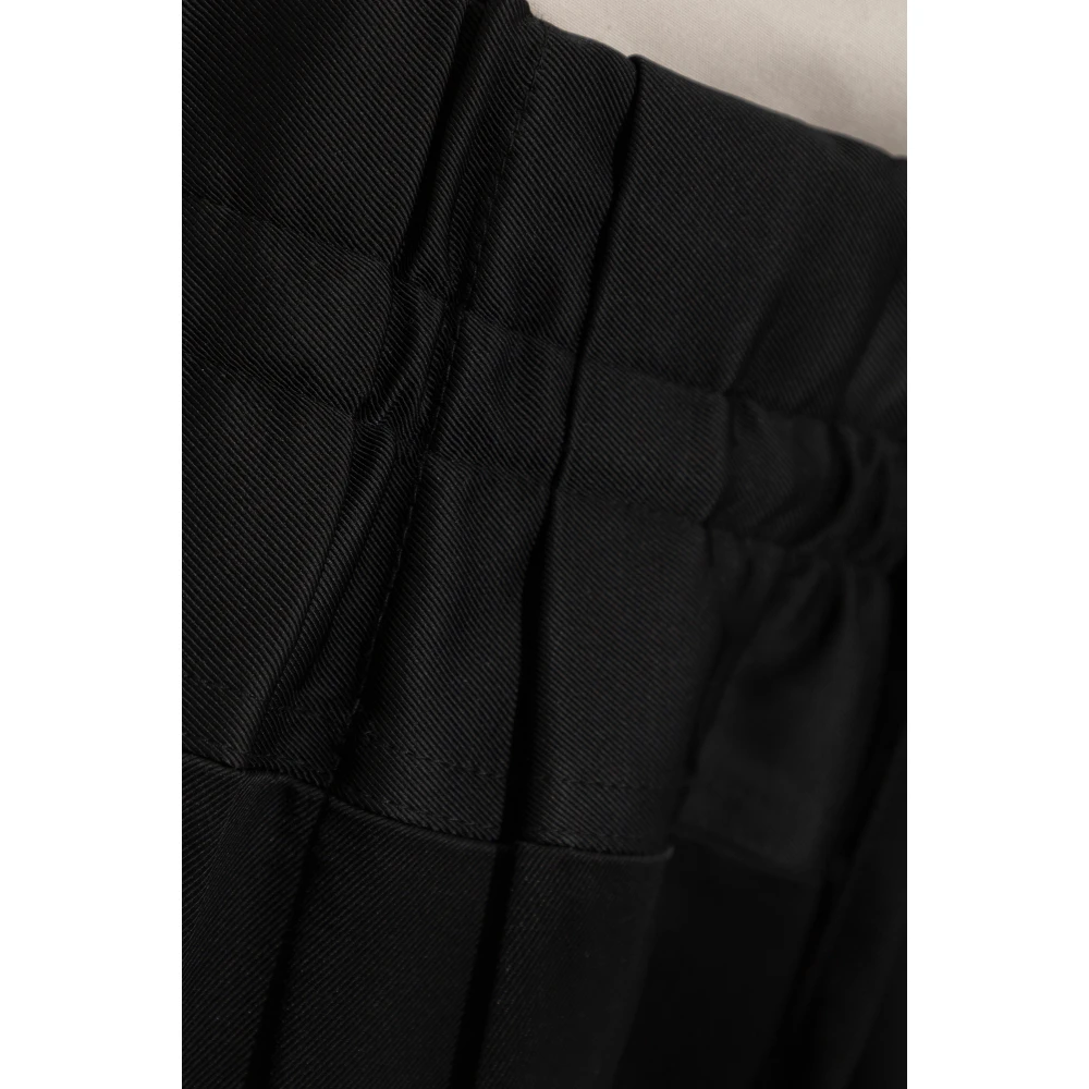 Jil Sander Broek met zijde-afwerking Black Dames